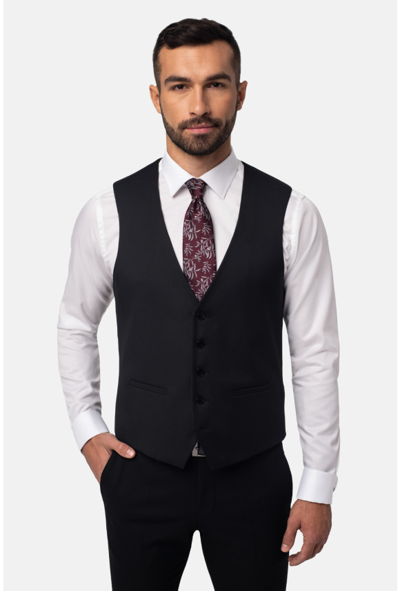 KAMIZELKA BERNET SLIM FIT CZERŃ