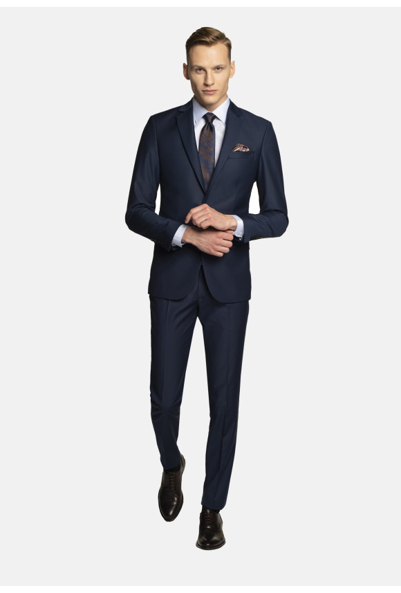 GARNITUR LAVIN 312 GRANATOWY SUPER SLIM FIT