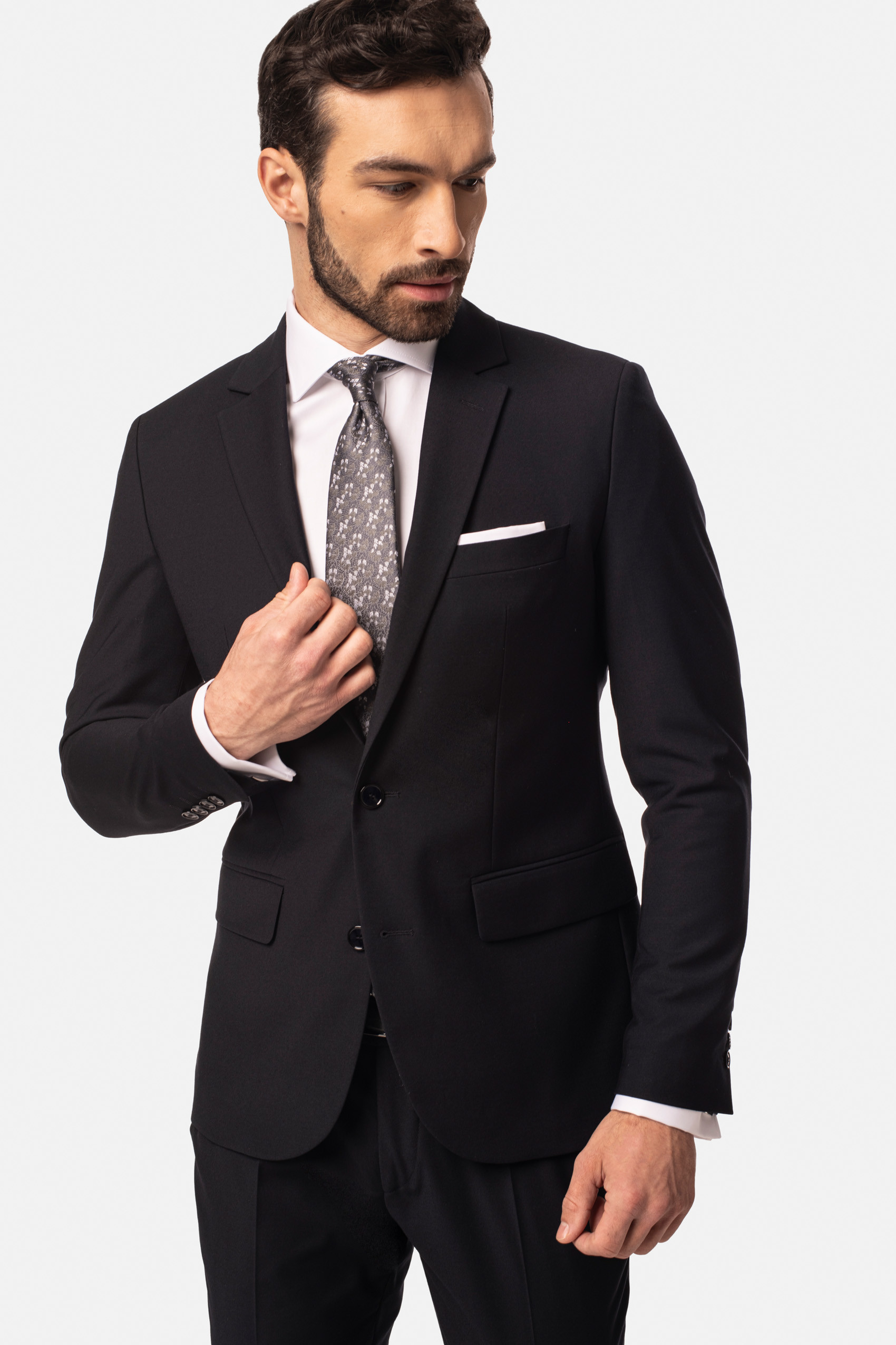 GARNITUR PILAS GRANATOWY SUPER SLIM FIT