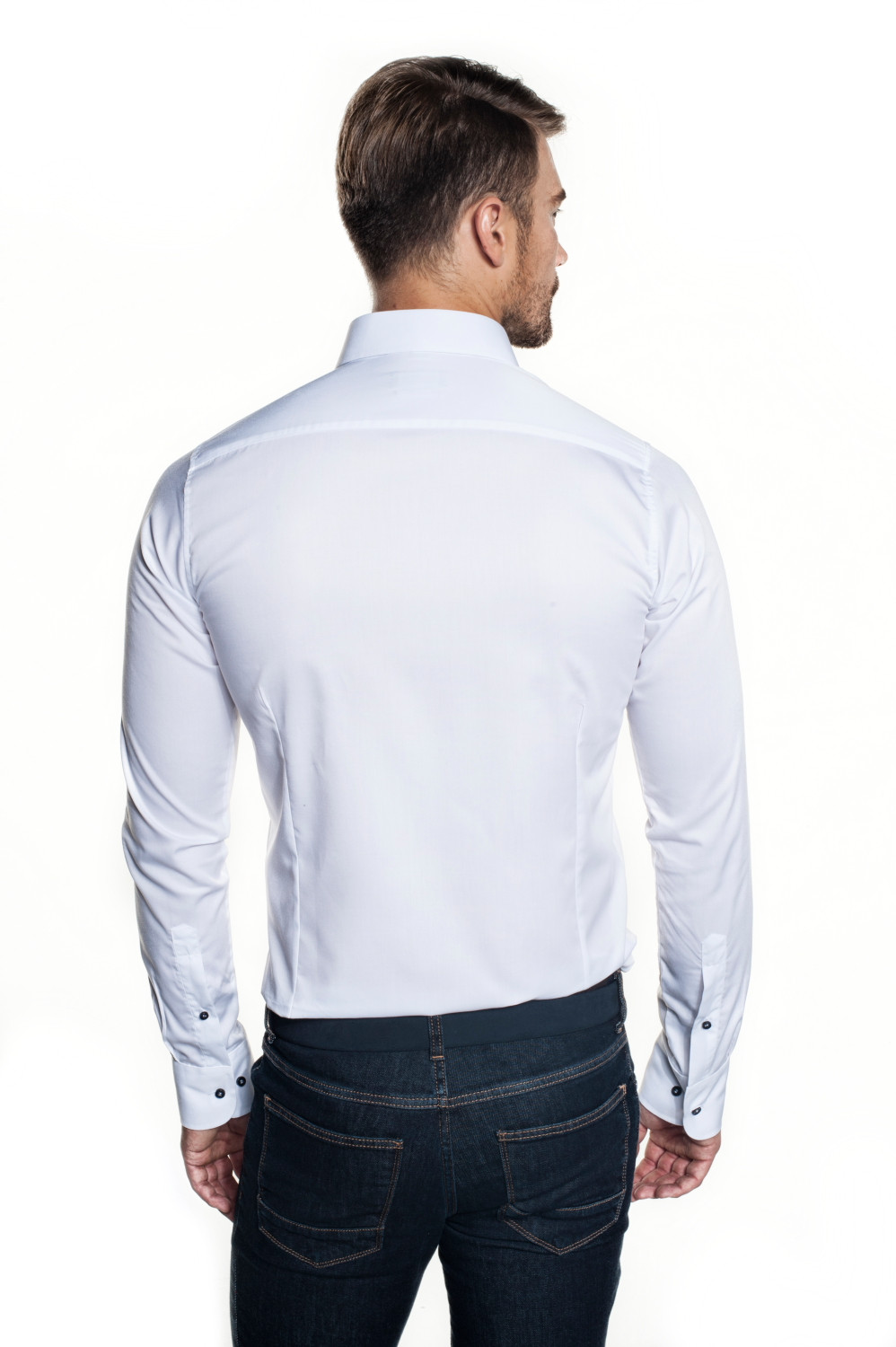 KOSZULA BEXLEY 2789 DŁUGI RĘKAW SLIM FIT BIAŁY